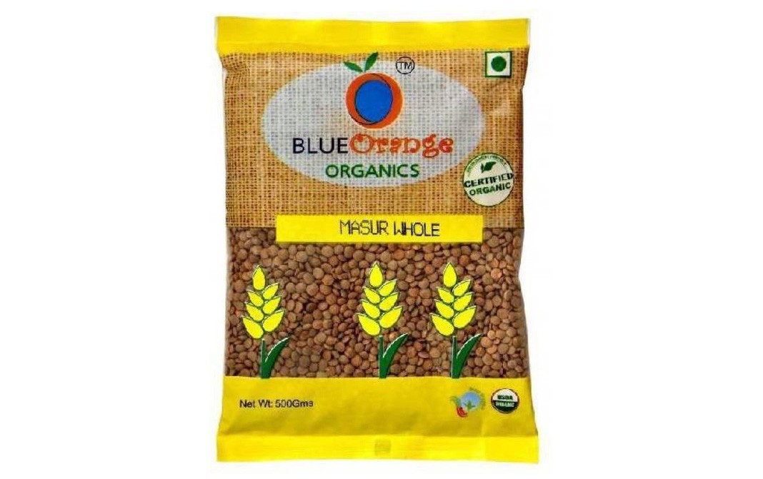 Blue Orange Organics Masur Whole    Pack  500 grams